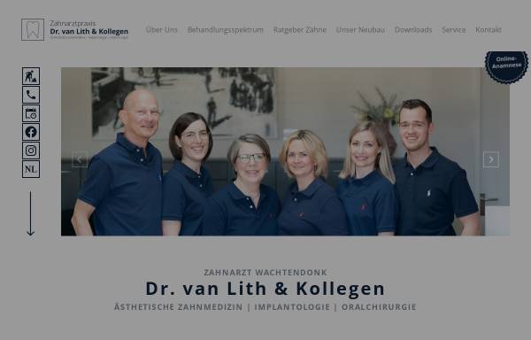 Vorschau von www.lith.de, Zahnarztpraxis Drs. Hein van Lith & Dr. Cornelia Roth