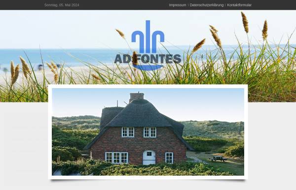 Vorschau von www.adfontes-ferien.de, Haus Ad Fontes