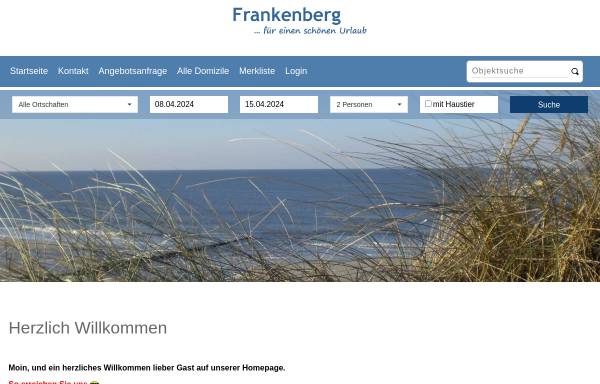 Vorschau von www.frankenberg-sylt.de, Susanne und Rainer Frankenberg