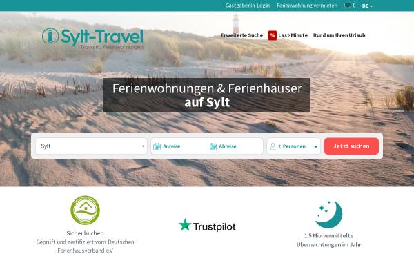 Vorschau von www.sylt-travel.de, Sylt-Travel
