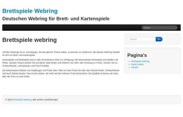 1.deutscher Webring für Brett- und Kartenspiele