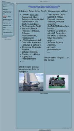 Vorschau der mobilen Webseite www.tklinux.de, Yacht Elektronic Selbstbau Hard & Software