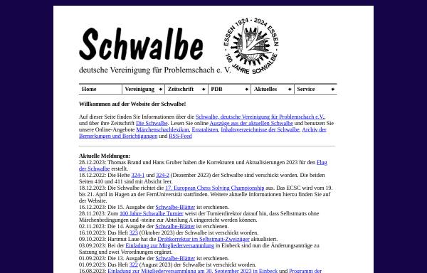 Vorschau von www.dieschwalbe.de, Die Schwalbe