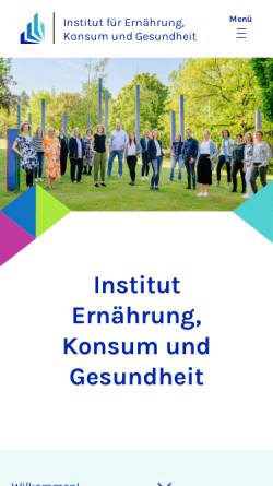 Vorschau der mobilen Webseite sug.uni-paderborn.de, Institut für Ernährung, Konsum und Gesundheit der Universität Paderborn