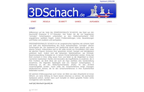 Vorschau von www.3dschach.de, 3DSchach