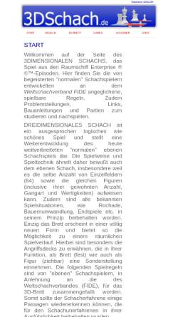 Vorschau der mobilen Webseite www.3dschach.de, 3DSchach