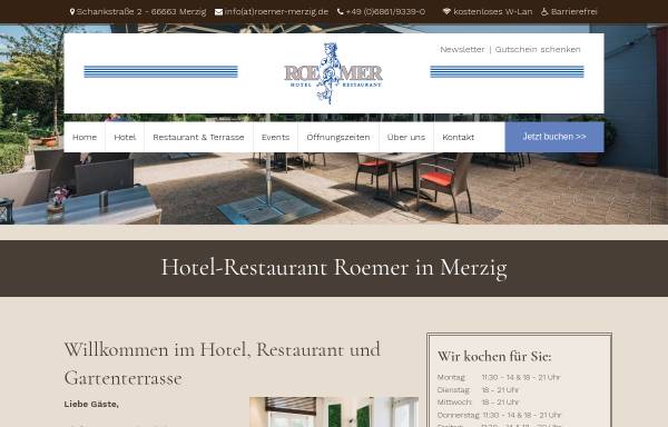 Vorschau von roemer-merzig.de, Hotel Restaurant Roemer