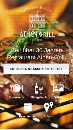 Vorschau der mobilen Webseite www.athengrill.de, Restaurant Athen Grill