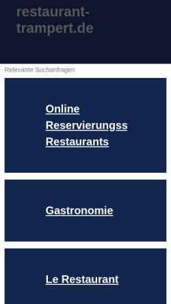 Vorschau der mobilen Webseite www.restaurant-trampert.de, Restaurant Trampert im Alten Pfarrhaus Beaumarais