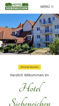 Vorschau der mobilen Webseite www.hotel-siebeneichen-meissen.de, Hotel Siebeneichen