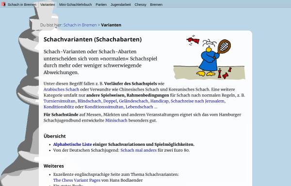 Vorschau von www.schach-bremen.de, Schachvarianten und Schachabarten