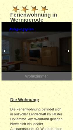 Vorschau der mobilen Webseite www.fewo-tschorn.de, Ferienwohnung Tschorn