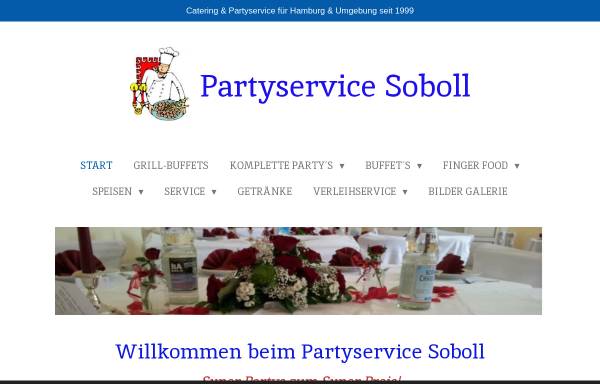 Vorschau von www.partyservice-soboll-hamburg.de, Partyservice Erik Soboll