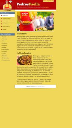 Vorschau der mobilen Webseite www.pedros-paella.de, Pedros Paella - Event-Cooking