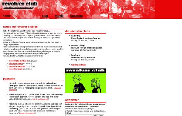Vorschau von www.revolver-club.de, Revolver Club