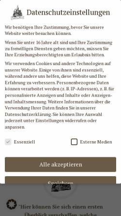 Vorschau der mobilen Webseite www.marksburg-schaenke.de, Marksburg-Schänke