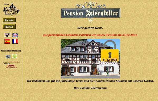 Vorschau von www.pension-felsenkeller.de, Pension Felsenkeller in Braubach am Rhein