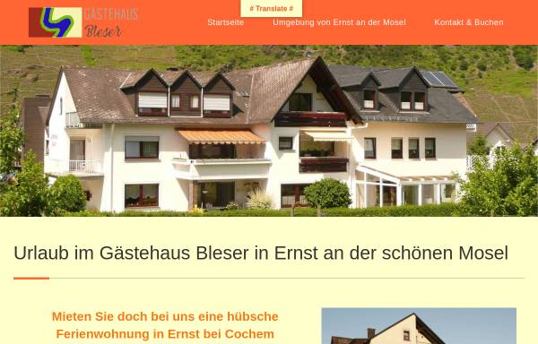 Vorschau von www.gaestehaus-bleser.de, Gästehaus Bleser