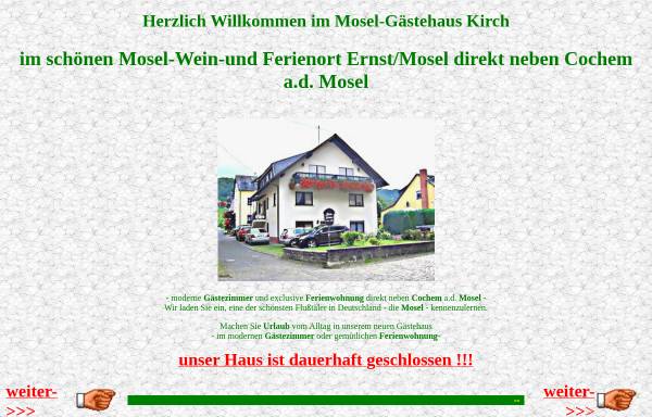 Vorschau von www.cochem-mosel.com, Gästehaus Kirch