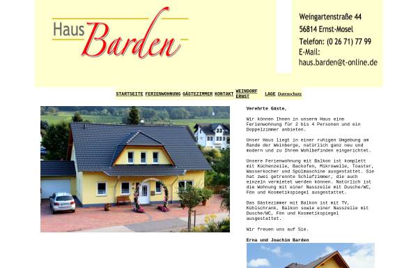Vorschau von www.haus-barden.de, Haus Barden