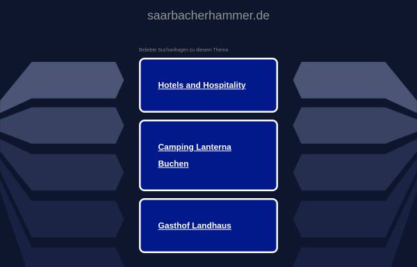 Vorschau von www.saarbacherhammer.de, Hotel Restaurant Saarbacherhammer