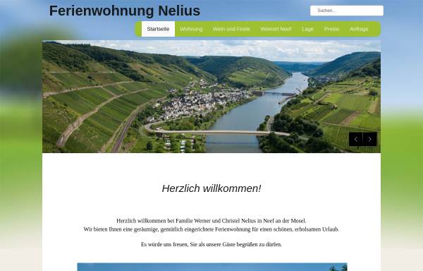 Vorschau von www.ferienwohnung-nelius.de, Ferienwohnung Christel und Werner Nelius