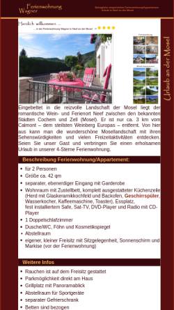 Vorschau der mobilen Webseite www.fewo-wagner-neef.de, Ferienwohnung Wagner