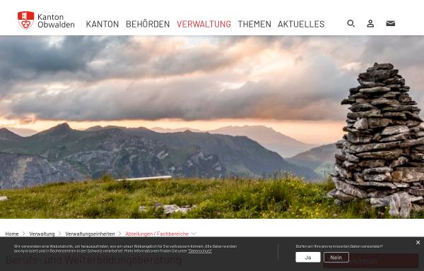 Vorschau von www.berufsberatung-ow.ch, Berufs- und Weiterbildungsberatung des Kantons Obwalden