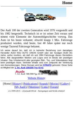 Vorschau der mobilen Webseite www.audi100.de, Audi 100