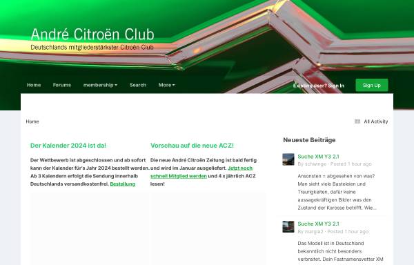 Vorschau von www.andre-citroen-club.de, André Citroën-Club