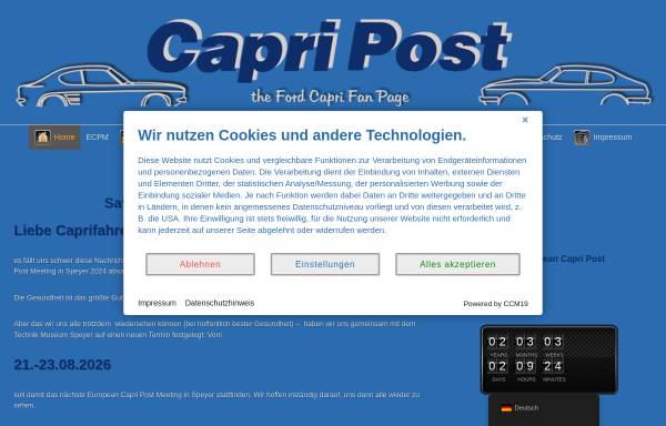 Vorschau von www.capripost.de, Capri Post