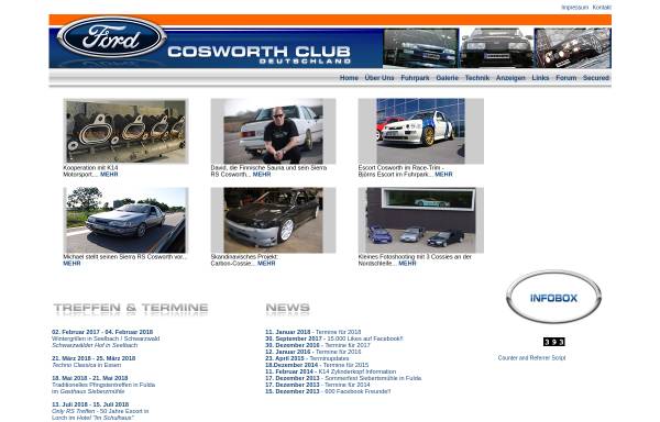 Vorschau von www.cosworth.de, Cosworth Club Deutschland