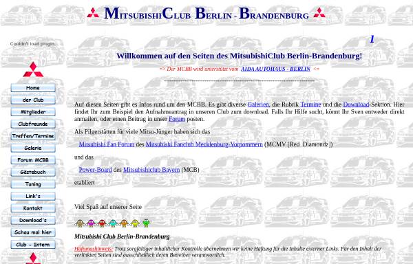 Vorschau von www.mitsubishiclubberlin.de, Mitsubishi Club Berlin-Brandenburg