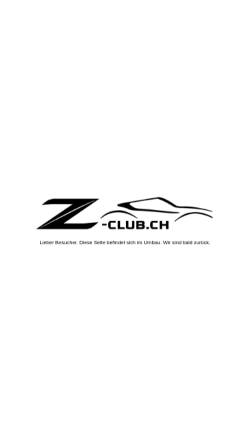 Vorschau der mobilen Webseite www.350z-club.ch, Nissan 350Z Club Schweiz