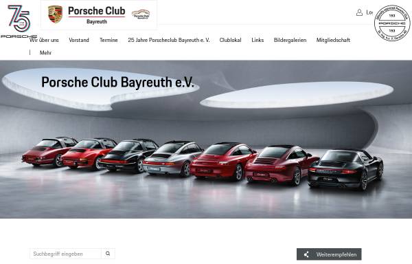 Vorschau von www.porsche-club-bayreuth.de, Porsche Club Bayreuth e.V.
