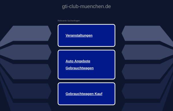 Vorschau von www.gti-club-muenchen.de, Golf GTI-Club München e.V.