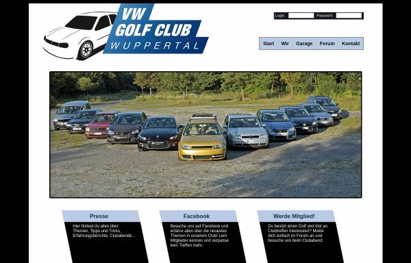 Vorschau von www.gcwuppertal.de, VW Golf Club Wuppertal
