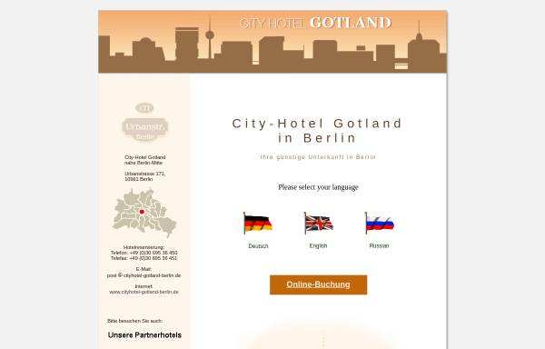 Vorschau von www.gotland-hotel-berlin.de, Gotland Hotel Berlin