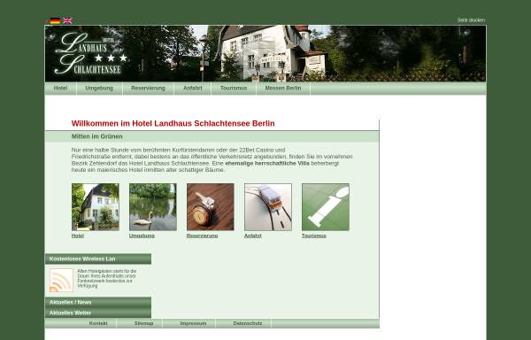 Vorschau von www.hotel-landhaus-schlachtensee.de, Hotel Landhaus Schlachtensee