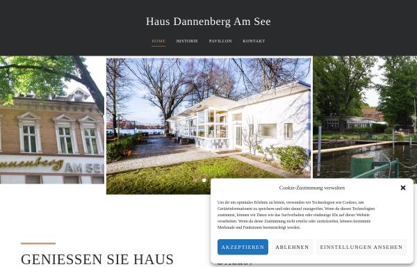 Vorschau von www.haus-dannenberg.de, Hotel-Restaurant Haus Dannenberg am See in Berlin