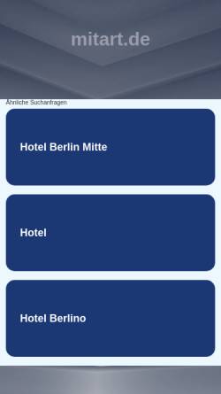 Vorschau der mobilen Webseite www.mitart.de, Mitart