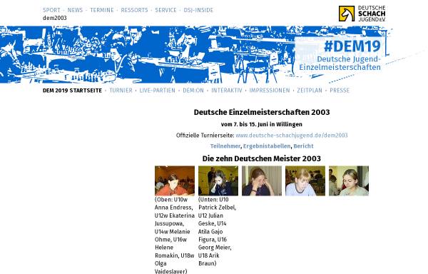 Deutsche Jugendmeisterschaft 2003