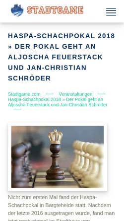 Vorschau der mobilen Webseite www.haspa-schachpokal.de, Haspa-Schachpokal