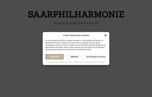 Vorschau von www.saarphilharmonie.de, Saarphilharmonie
