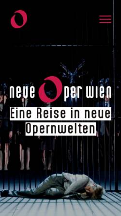 Vorschau der mobilen Webseite www.neueoperwien.at, Wien, Neue Oper
