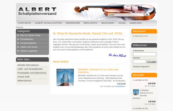 Vorschau von www.albert-classic.de, Albert Classic