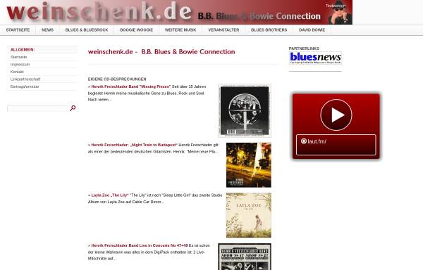 Vorschau von www.weinschenk.de, Blues & Bowie Connection