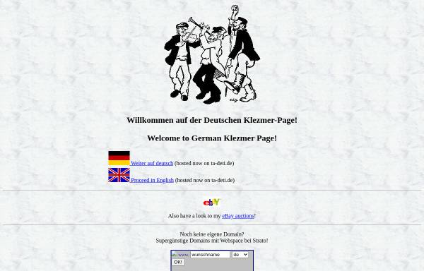 Die Deutsche Klezmer Page