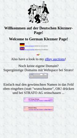 Vorschau der mobilen Webseite www.ta-deti.de, Die Deutsche Klezmer Page