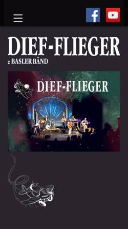 Vorschau der mobilen Webseite www.diefflieger.ch, Dief-Flieger